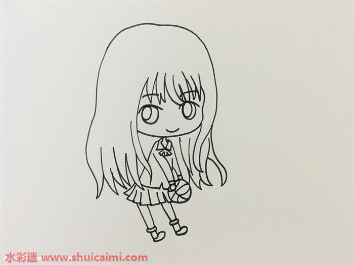 动漫人物赤木晴子怎么画?赤木晴子简笔画步骤教程