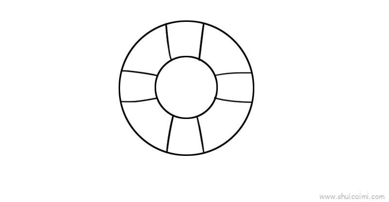 游泳圈儿童画怎么画 游泳圈简笔画图片大全