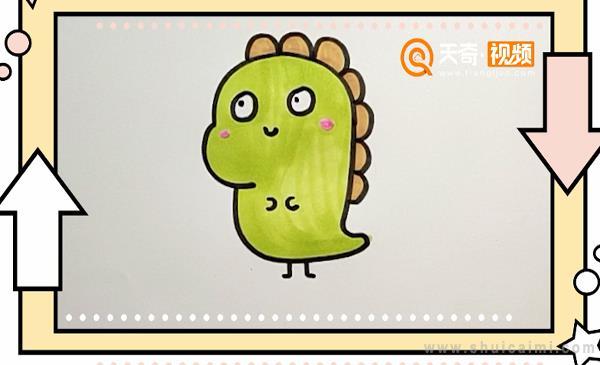 小恐龙简笔画怎么画 小恐龙简笔画图片