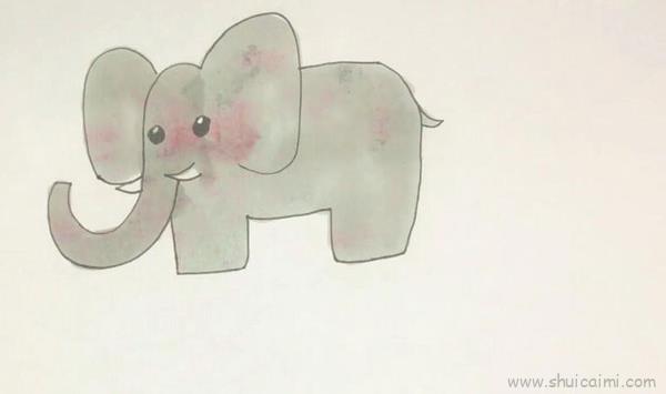 大象儿童画怎么画 大象简笔画好看