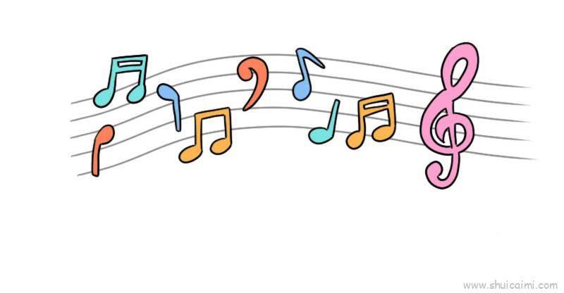 音乐简笔画图片大全 音乐简笔画图片大全唯美图片