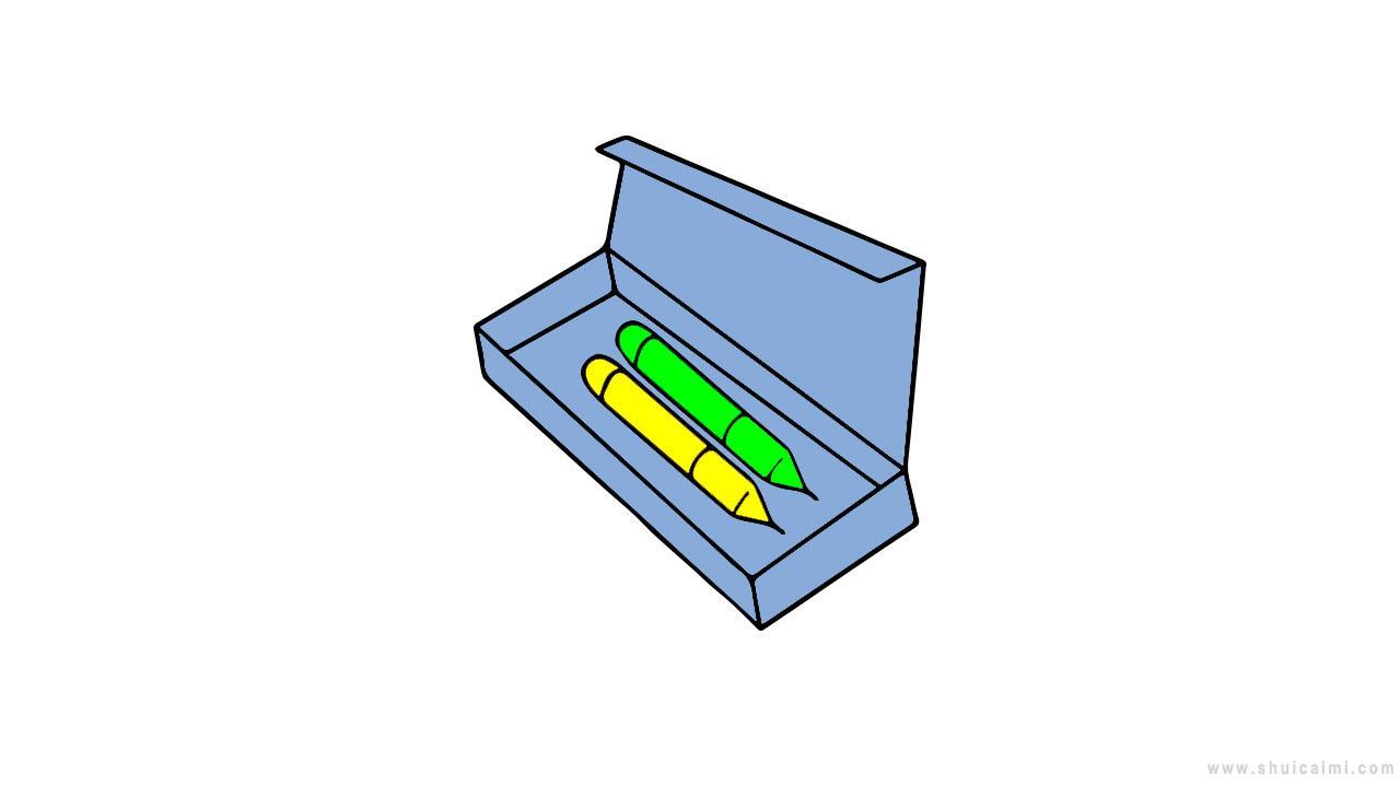 笔盒简笔画怎么画 笔盒简笔画顺序