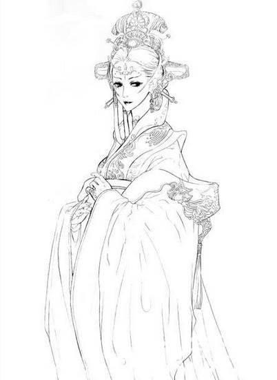 美人简笔画图片大全 美人简笔画图片大全大图