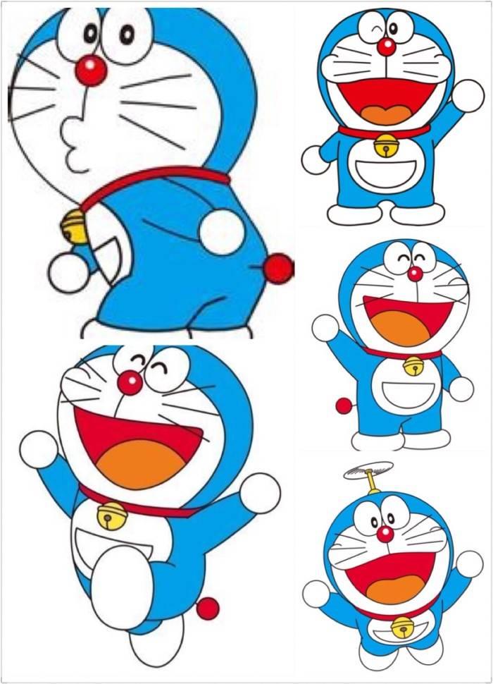 哆啦a梦简笔画带颜色 哆啦a梦简笔画图片