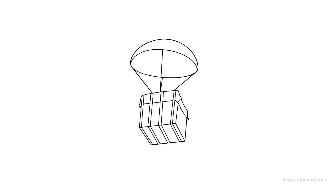 绝地求生空投简笔画怎么画 绝地求生空投简笔画好看