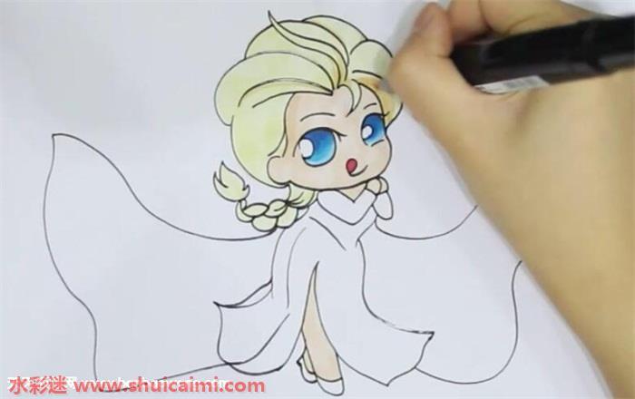 艾莎怎么画 艾莎简笔画简单易画