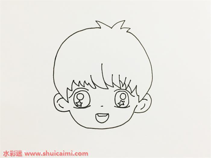 q版王源怎么画 q版王源简笔画简单易画彩色