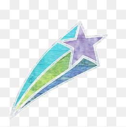 流星简笔画图片 流星简笔画彩色