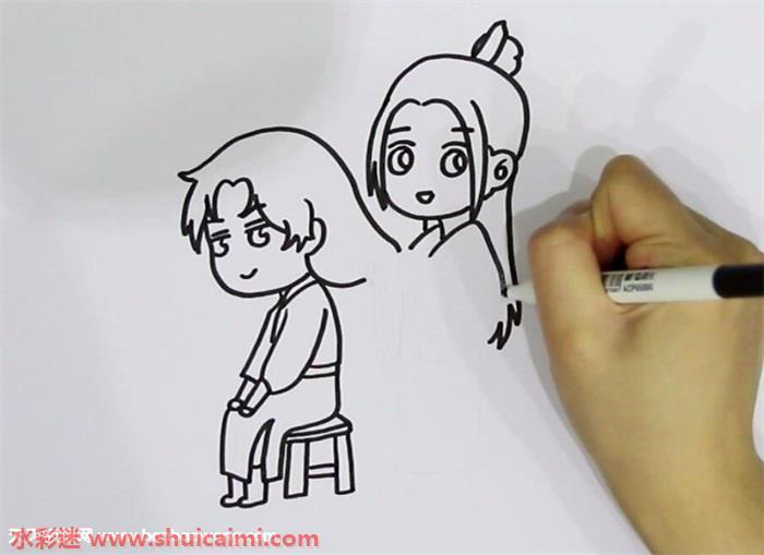 谢怜花城Q版怎么画 谢怜花城Q版简笔画画法