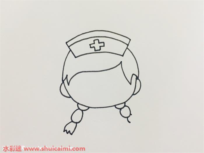 卡通护士怎么画 卡通护士简笔画步骤