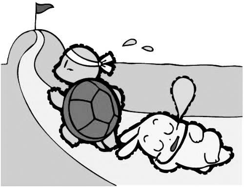 龟兔赛跑简笔画 龟兔赛跑简笔画图片大全