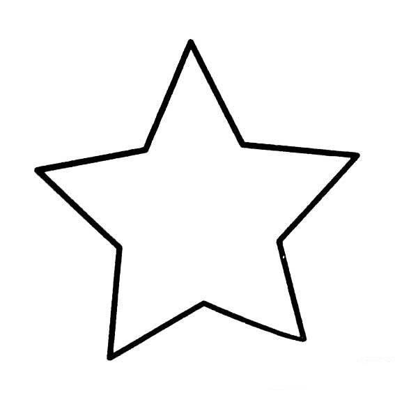 五角星简笔画 五角星简笔画图片