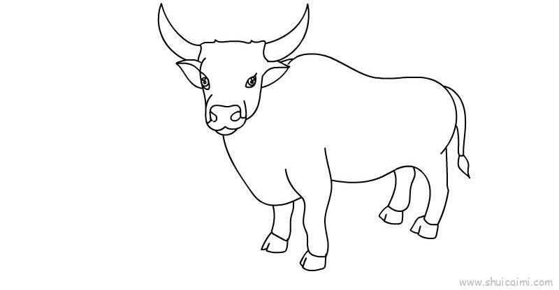 牛儿童画怎么画 牛简笔画顺序