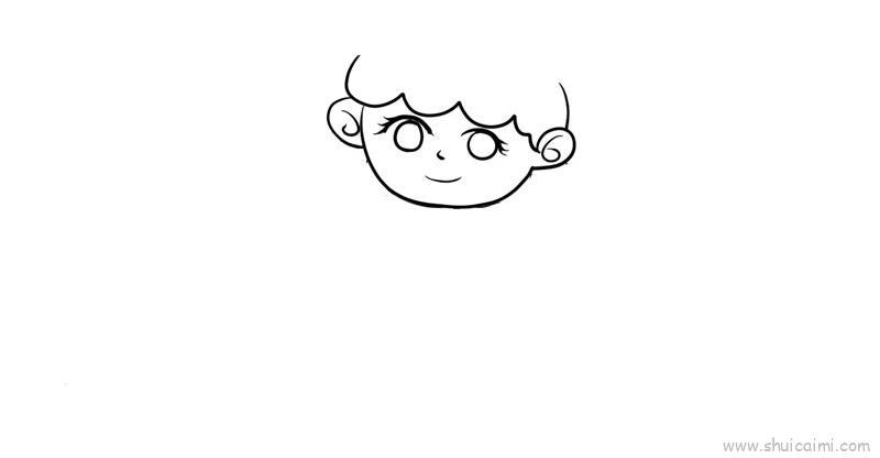 娃娃儿童画怎么画 娃娃简笔画画法