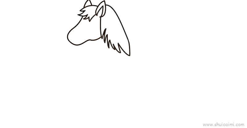 小马儿童画怎么画 小马简笔画步骤