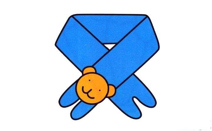 围巾简笔画 围巾简笔画图片大全