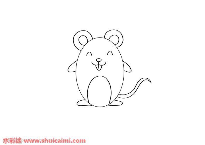 用数字画老鼠怎么画 老鼠简笔画简单彩色