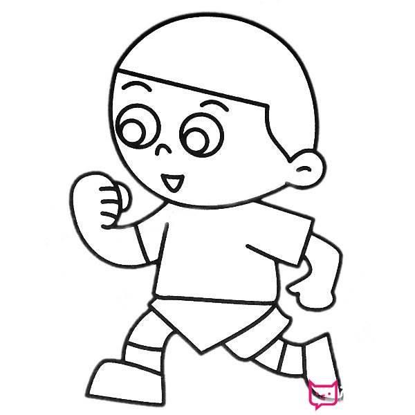 跑步简笔画图片大全 人物跑步简笔画图片大全