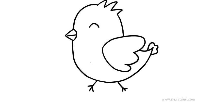 小鸡儿童画怎么画 小鸡简笔画好看