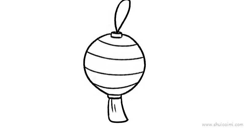 灯笼儿童画怎么画 灯笼简笔画步骤