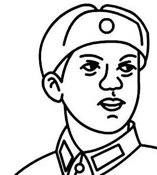 雷锋简笔画 如何画学雷锋简笔画