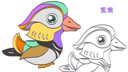 鸳鸯简笔画 一对鸳鸯简笔画
