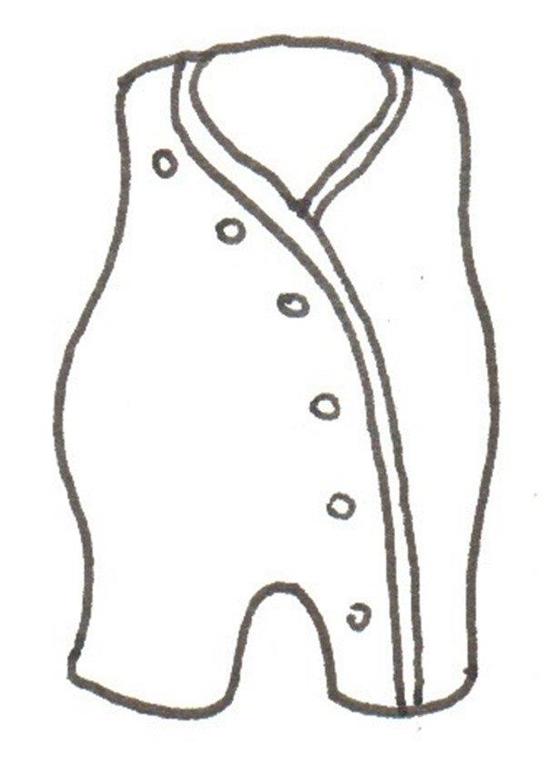 婴儿衣的简笔画怎么画 婴儿衣的简笔画简单