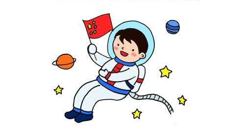 太空人简笔画 太空人简笔画简单又漂亮