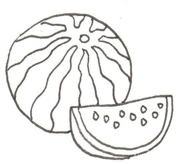 西瓜的简笔画怎么画 西瓜的简笔画画法