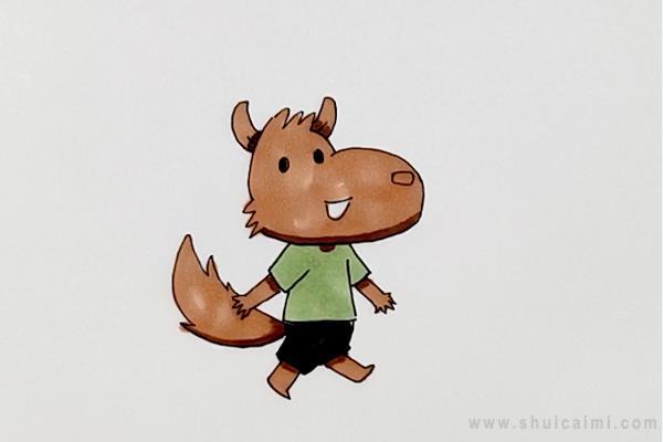 大灰狼简笔画怎么画 大灰狼简笔画好看