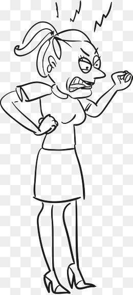 生气的表情简笔画 生气的表情简笔画图片