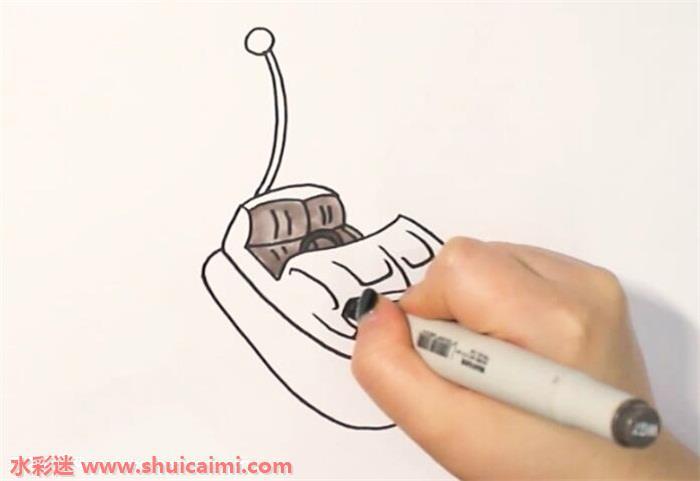 碰碰车怎么画 碰碰车简笔画简单又漂亮彩色