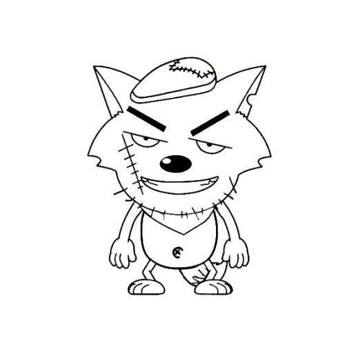 狼的简笔画 狼的简笔画凶残霸气