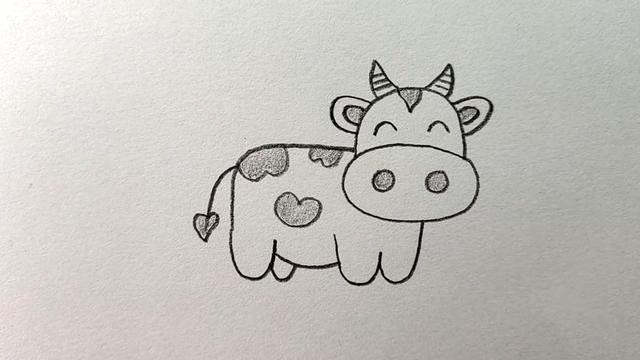 奶牛的简笔画图片大全 奶牛的简笔画图片大全彩色