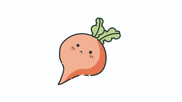 红萝卜的简笔画怎么画 红萝卜简笔画图片大全