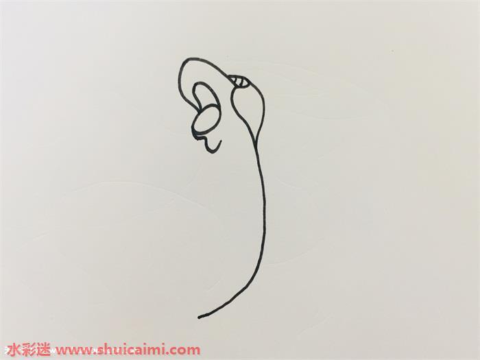 神奇宝贝水君简笔画步骤图解，一步步教你水君简笔画怎么画