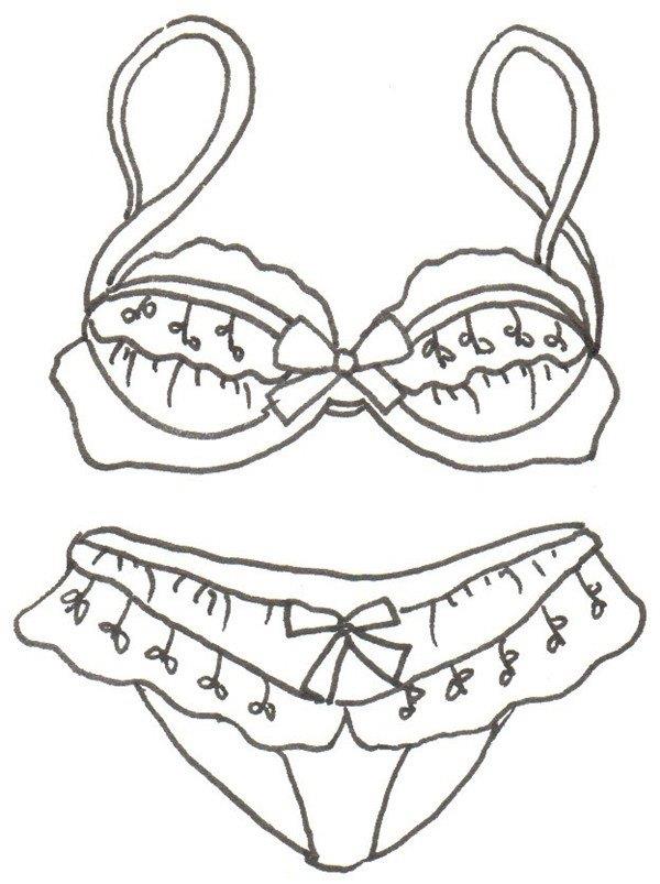 蕾丝Bra的简笔画怎么画 蕾丝Bra的简笔画简单