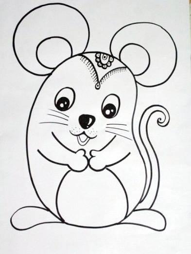 小老鼠简笔画 小老鼠简笔画图片