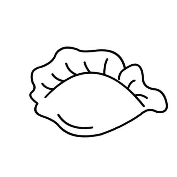 饺子简笔画图片大全 饺子简笔画图片大全简单儿童