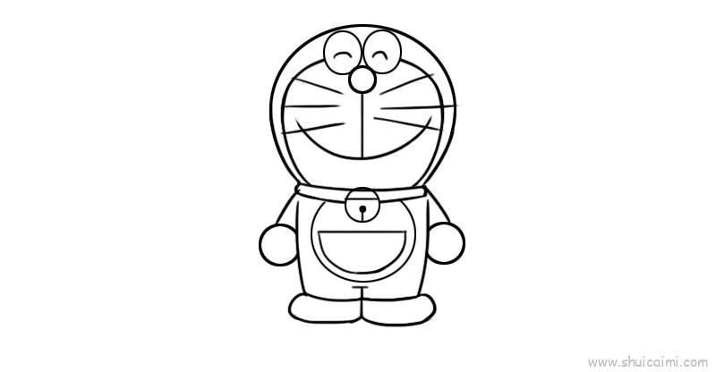 多拉a梦儿童画怎么画 多拉a梦简笔画图片