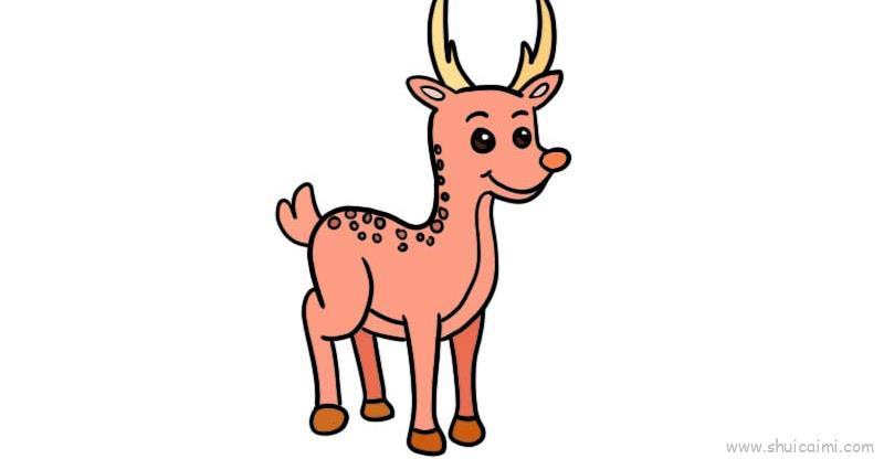 鹿儿童画怎么画 鹿简笔画步骤