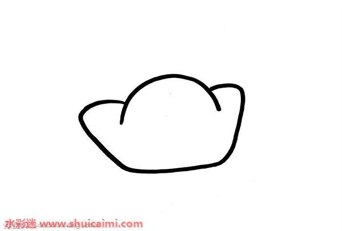 金元宝卡通怎么画 金元宝简笔画步骤