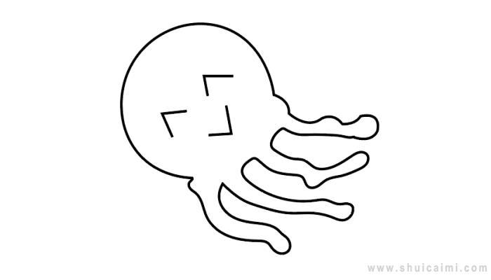 盒水母简笔画怎么画 盒水母简笔画好看