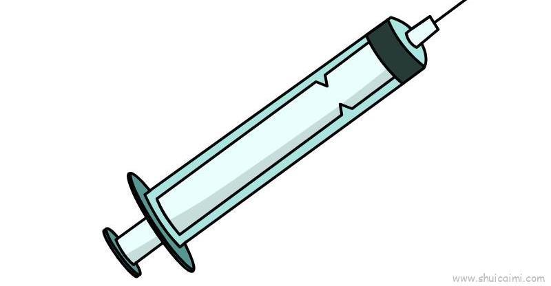 针管儿童画怎么画 针管简笔画教程图片