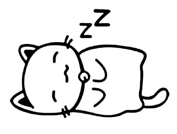 睡觉简笔画 睡觉简笔画儿童画简单