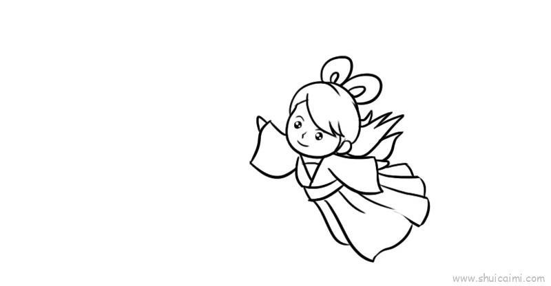 嫦娥奔月儿童画怎么画 嫦娥奔月简笔画画法