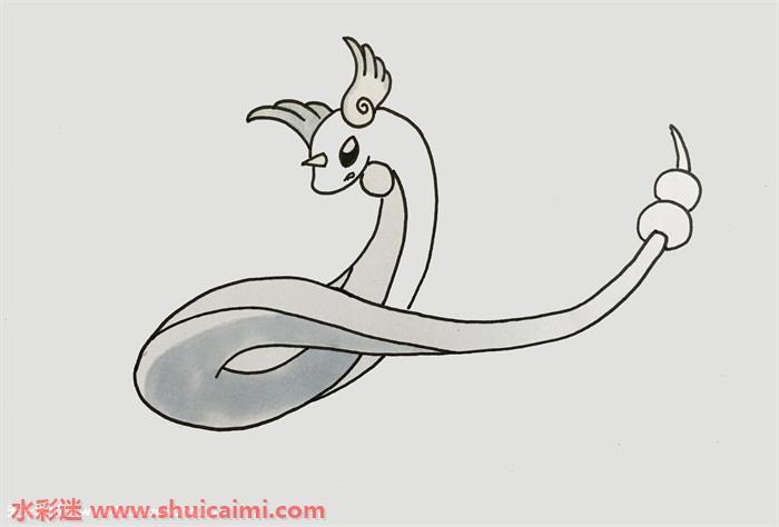 可爱的神奇宝贝哈克龙简笔画步骤
