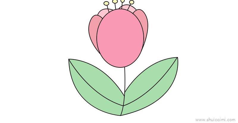 郁金香儿童画怎么画 郁金香简笔画简单又好看