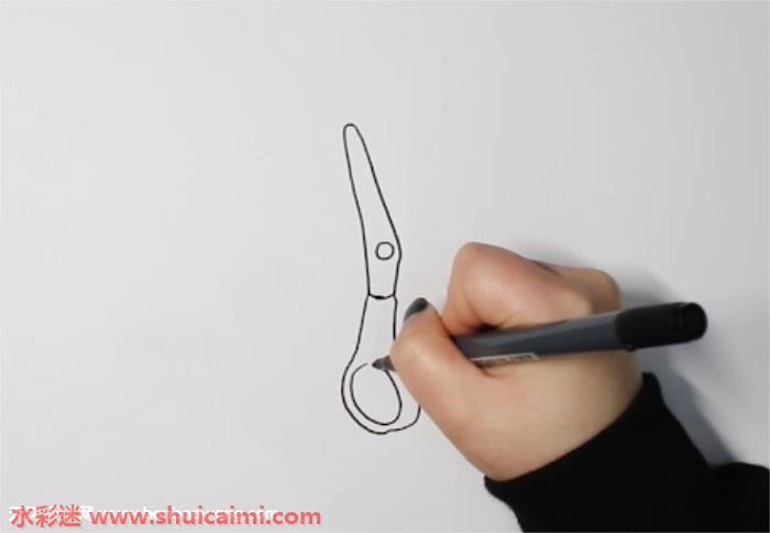 剪刀怎么画 剪刀简笔画简单好看带颜色