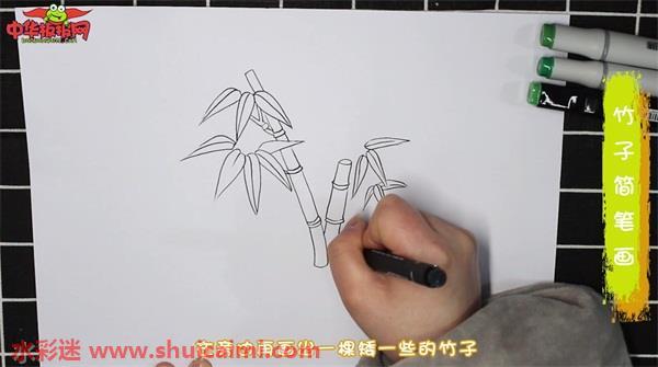 竹子怎么画 竹子简笔画步骤